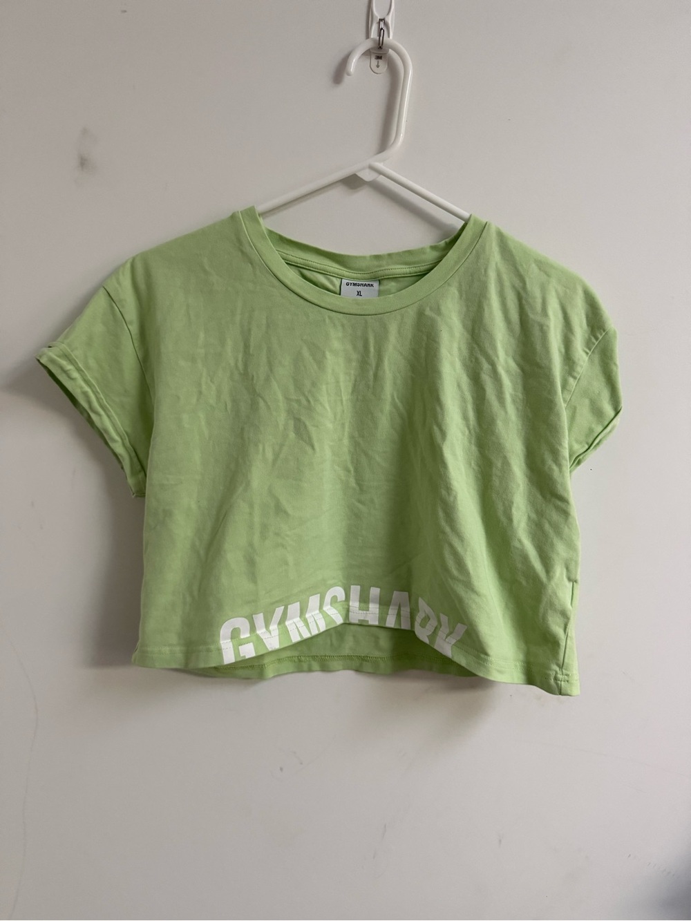 Gymshark Lime Green Crop T-Shirt